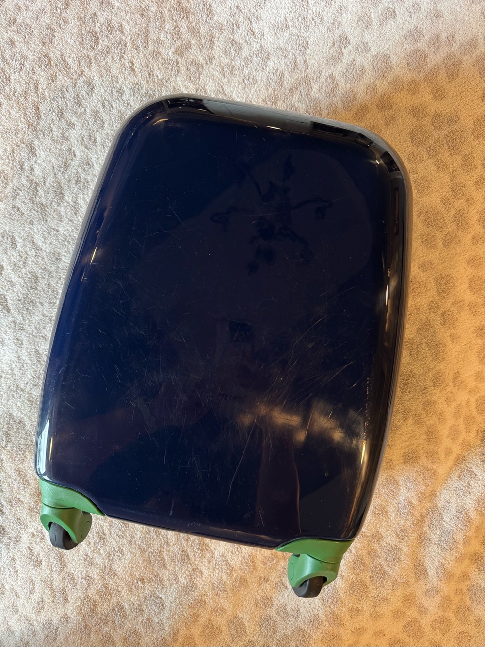 Pottery Barn Kids Mackenzie Navy with Green Trim Hard Sided Carry-On